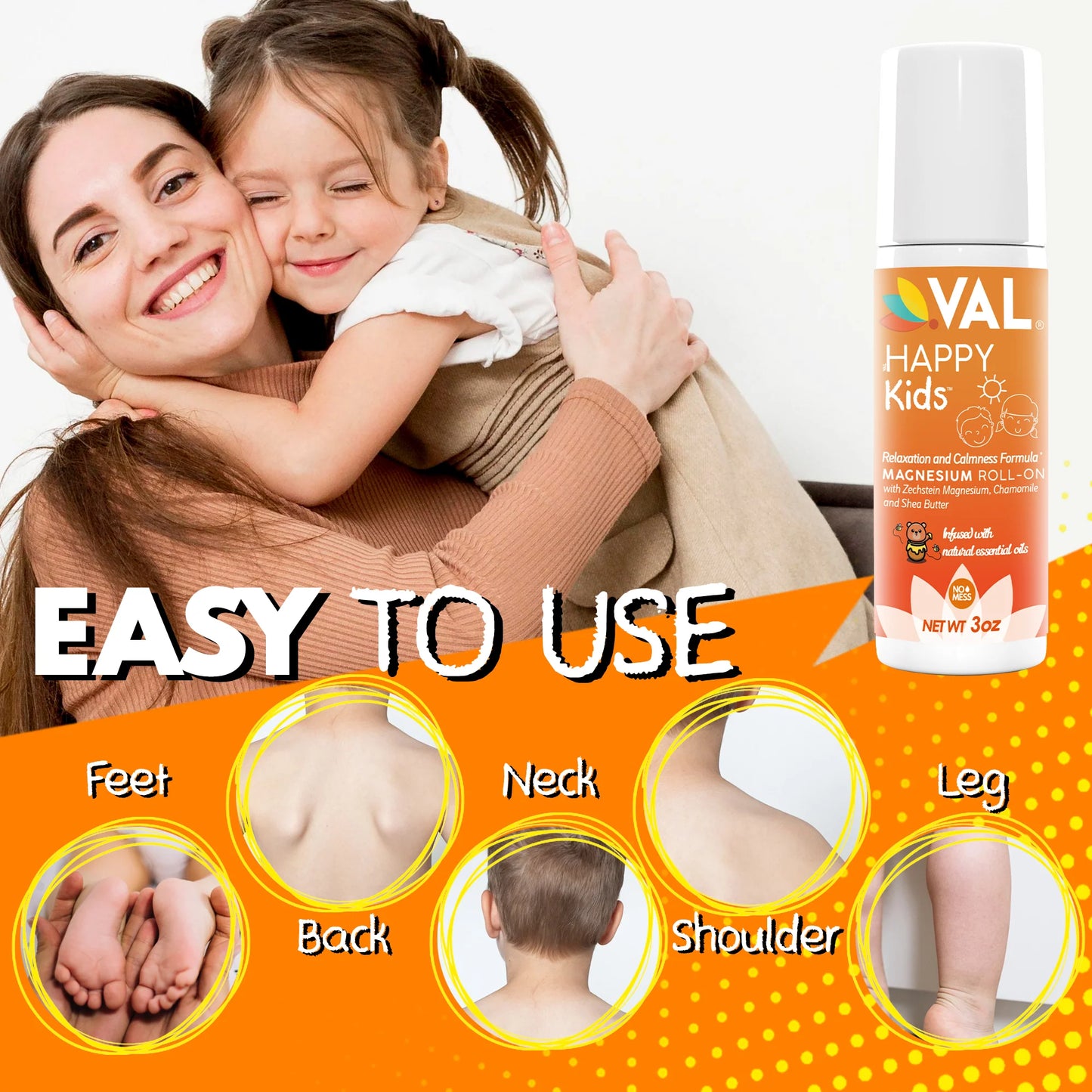 Magnesium Roll-On for Kids – Calm, Focus & Better Sleep