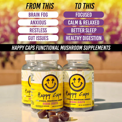Functional Mushroom Gummies - Berry Happy